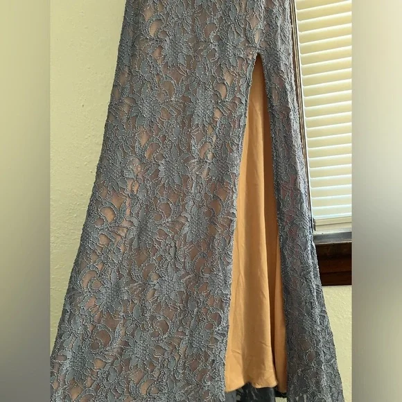 Women’s Lace open back Prom Dress City Studio Size 7 Blue - Picture 6 of 8